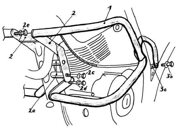 Yamaha XT 600 Ténéré [1988-1990] - Detaljeret visning af motorskærm