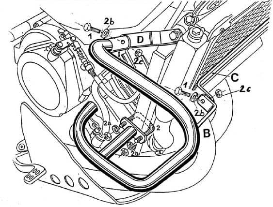 Yamaha XTZ 750 Super Ténéré [1989-1997] - Motorbeskyttelsesbjælke