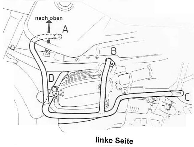 BMW R 850 GS [1994-2000] - Motorbeskyttelsesbjælke
