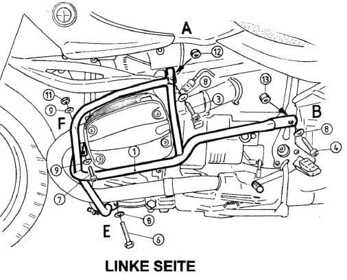 BMW R 850 R [1994-2002] - Motorbeskyttelsesbjælke