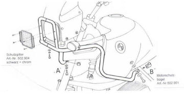 BMW R 850 GS [1994-2000] - Tankbeskyttelsesbjælke