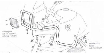 BMW R 850 GS [1994-2000] - Tankbeskyttelsesbjælke