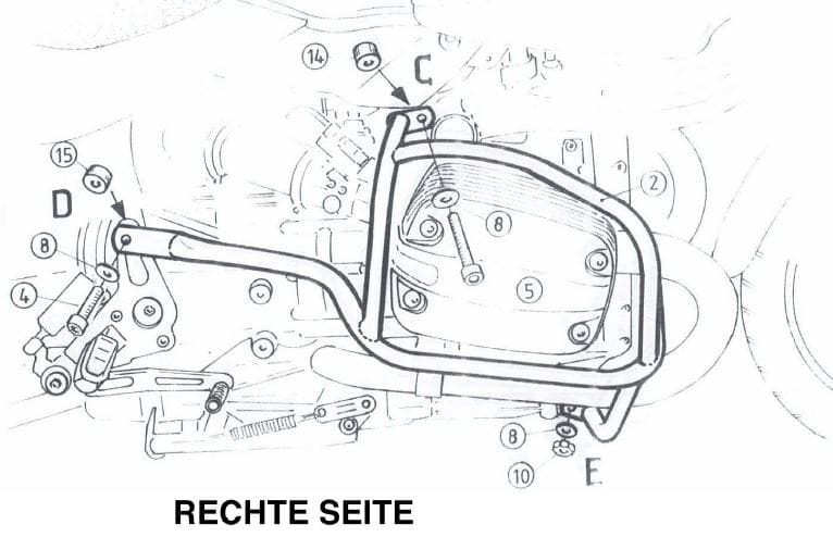 BMW R 850 R [2000-2006] - Motorbeskyttelsesbjælke