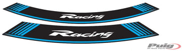 PUIG Racing Rim Edge Sticker – Universal | Blå | PUIG 5531A