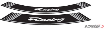 PUIG Racing Wheel Fælg Sticker – Universal | Sølv | PUIG 5531P
