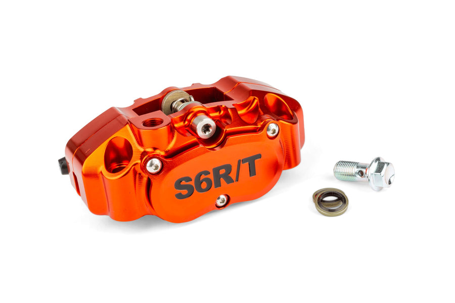 MBK Nitro Naked 50 2T LC [–2012] - 4-Kolben Bremssattel mit Adapter Orange