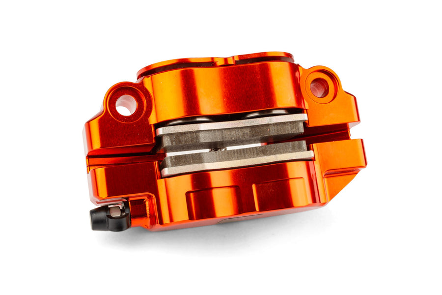 MBK Nitro Naked 50 2T LC [–2012] - 4-Kolben Bremssattel mit Adapter Orange