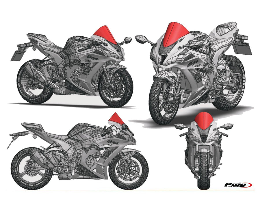 KAWASAKI ZX-10RR NINJA PERFORMANCE [2018] – R-Racer skærm – tonet