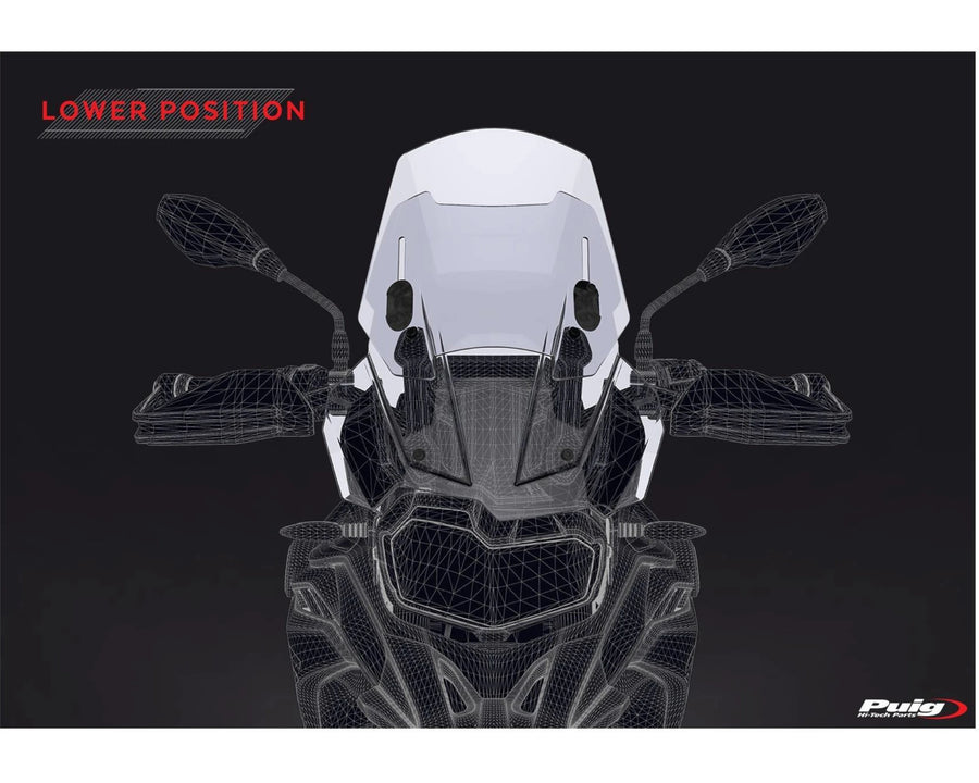 BMW F 800 GS [2025] – Justerbar skærm – Gennemsigtig