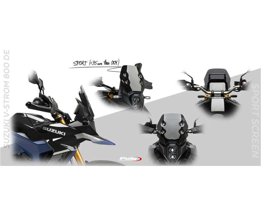 SUZUKI DL 800 V-STROM [2025] – Touring Screen – Gennemsigtig