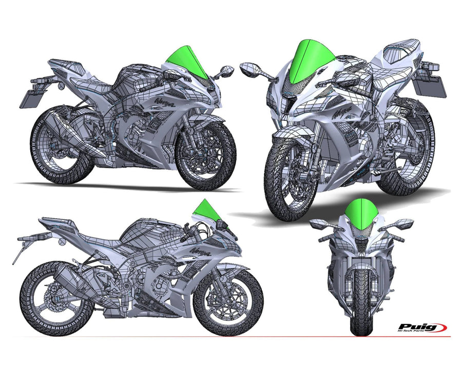 KAWASAKI ZX-10RR NINJA PERFORMANCE [2018] – R-Racer skærm – tonet