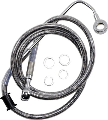 harley davidson flstc [DRAG SPECIALTIES] - Forlænget bremseslange i rustfrit stål - 0