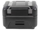 Topcase [Hepco & Becker] - Gobi Black Edition med sølvindlæg - til topcaseholdere