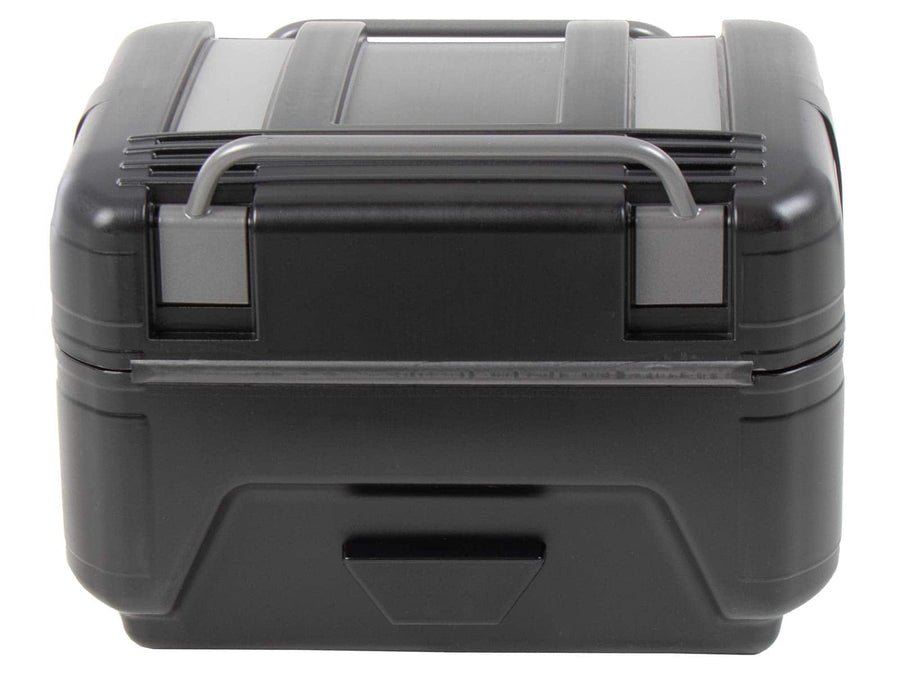 Topcase [Hepco & Becker] - Gobi Black Edition med sølvindlæg - til topcaseholdere