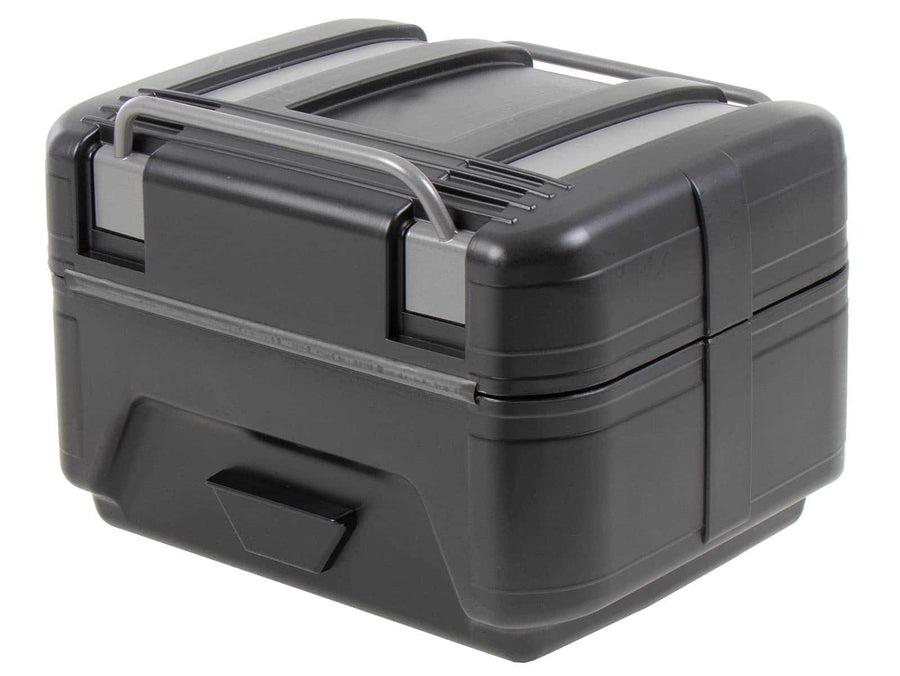 Topcase [Hepco & Becker] - Gobi Black Edition med sølvindlæg - til topcaseholdere