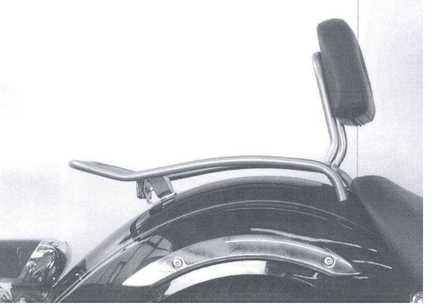Yamaha XVS 125 [2000-2004] - Solorack med ryglæn