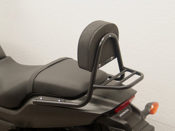Honda CTX 700 N [2014-2016] - Sissy bar lavet af rør med puder og bagageholder, sort