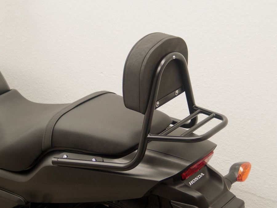 Honda CTX 700 N [2014-2016] - Sissy bar lavet af rør med puder og bagageholder, sort