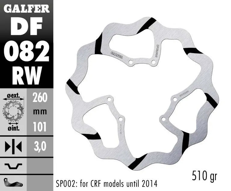 Red Moto CRF 450 R Supermoto [2016] - Oversize Wave® Bremsscheibe – Bild 2