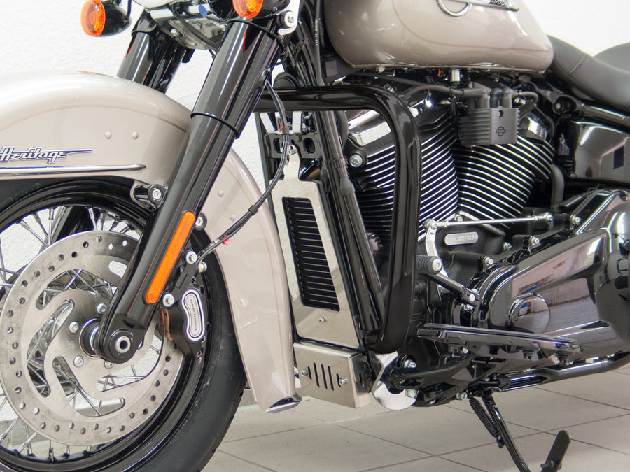 Harley Davidson Softail (Milwaukee -ud 107/114) [2018] - Beskyttelsesbjælke, stor version lavet af 38 mm rør, sort