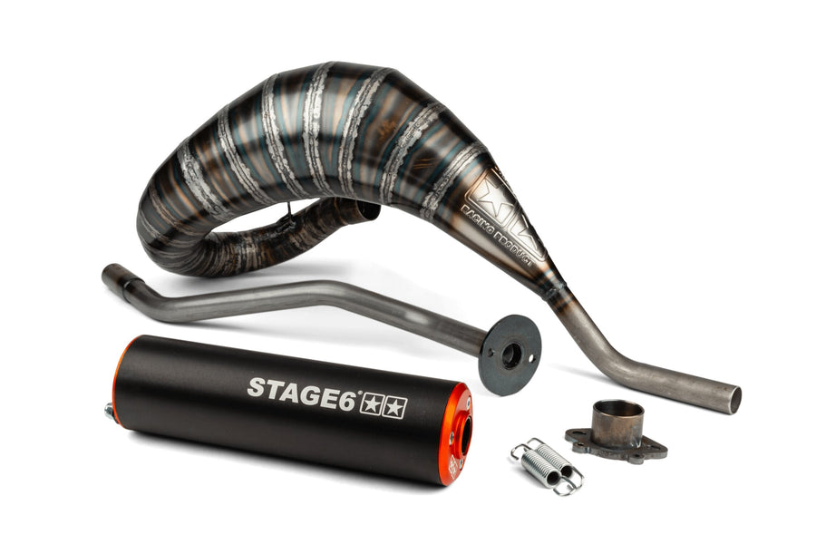 Aprilia SX Factory 50 2T - Auspuff 80–90 orange/schwarz