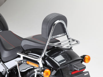 Harley Davidson Softail Fat Boy (Milwaukee -ud 107/114) [2018] - Sissy Bar fra Rohr med pude og bagageholder