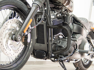 Harley Davidson Softail (Milwaukee -ud 107/114) [2018] - Beskyttelsesstang, lavet af 32 mm rør, flad form, sort