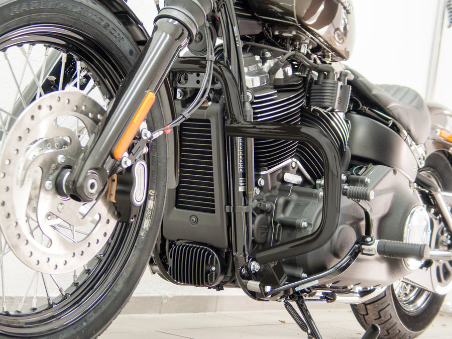 Harley Davidson Softail (Milwaukee -ud 107/114) [2018] - Beskyttelsesstang, lavet af 32 mm rør, flad form, sort