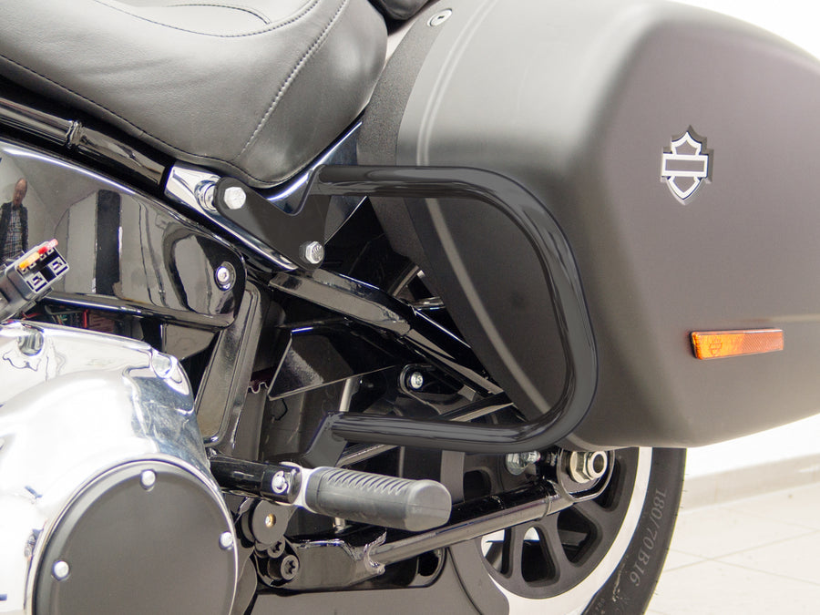 Harley Davidson Softail Sport Glide (Milwaukee -Eight 107/114) [2018] - Bagerste beskyttelsesstænger til kufferter, sort