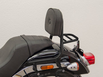 Harley Davidson Softail Low Rider (Milwaukee -Eight 107/114) [2018] - Sissy Bar fra Pipe med Pillow and Bagage Rack, Black