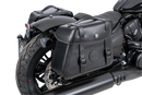 Indian 101 Scout [2025-2026] - Set: Ledertaschenhalter Cutout schwarz inkl. Rugged Ledertaschen schwarz