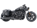 Indian 101 Scout [2025-2026] - Set: Ledertaschenhalter Cutout schwarz inkl. Rugged Ledertaschen schwarz