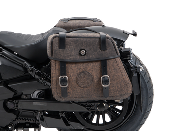 Indian Sport Scout Sixty [2026] - Set: Ledertaschenhalter Cutout schwarz inkl. Rugged Ledertaschen braun