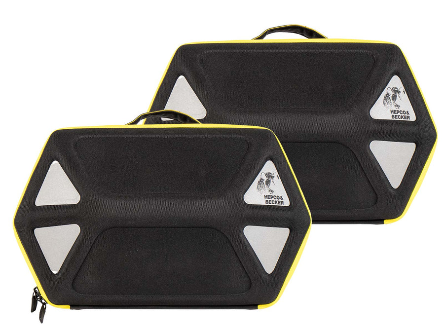 Motorcykeltaske [Hepco & Becker] - Royster Speed ​​​​sidetasker gul, sæt – C-Bow