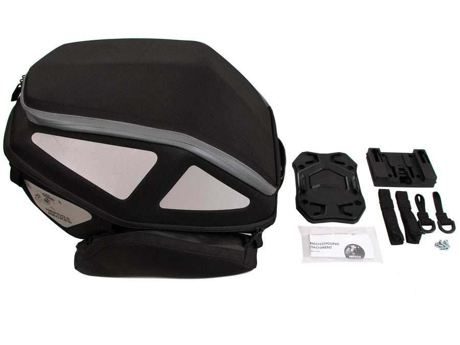 Hecktasche [Hepco & Becker] - Royster Rearbag Hecktasche schwarz inkl. Seatpad Basic – Seatpad