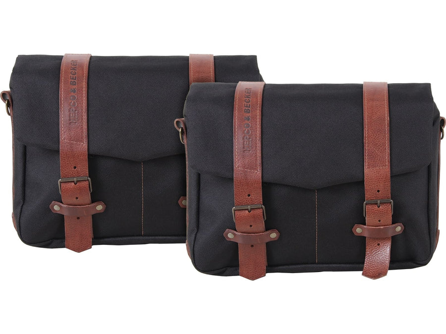 Motorcykeltaske [Hepco & Becker] - Legacy messenger taske sæt L/L sort – C-Bow
