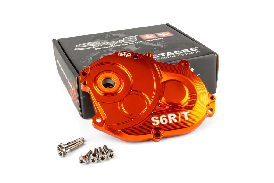 MBK Nitro Naked 50 2T LC [–2012] - Getriebedeckel R/T Orange Titanschrauben