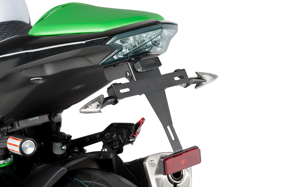KAWASAKI Z800 2013-2017 - Nummerpladeholder | Sort | PUIG 6548N