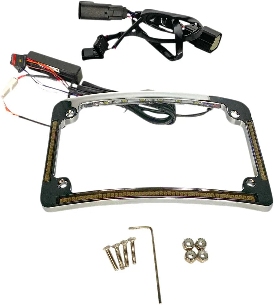 harley davidson flhr [CUSTOM DYNAMICS] – LED-radius nummerpladeramme