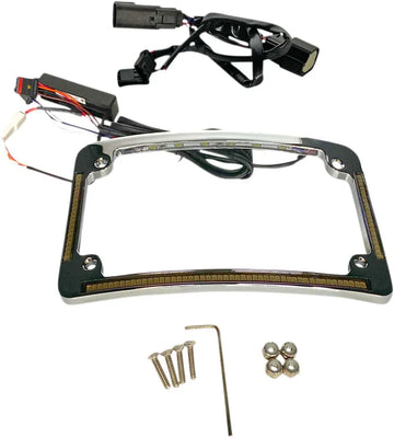harley davidson flhr [CUSTOM DYNAMICS] – LED-radius nummerpladeramme - 0