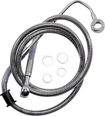 harley davidson flstc [DRAG SPECIALTIES] - Forlænget bremseslange i rustfrit stål
