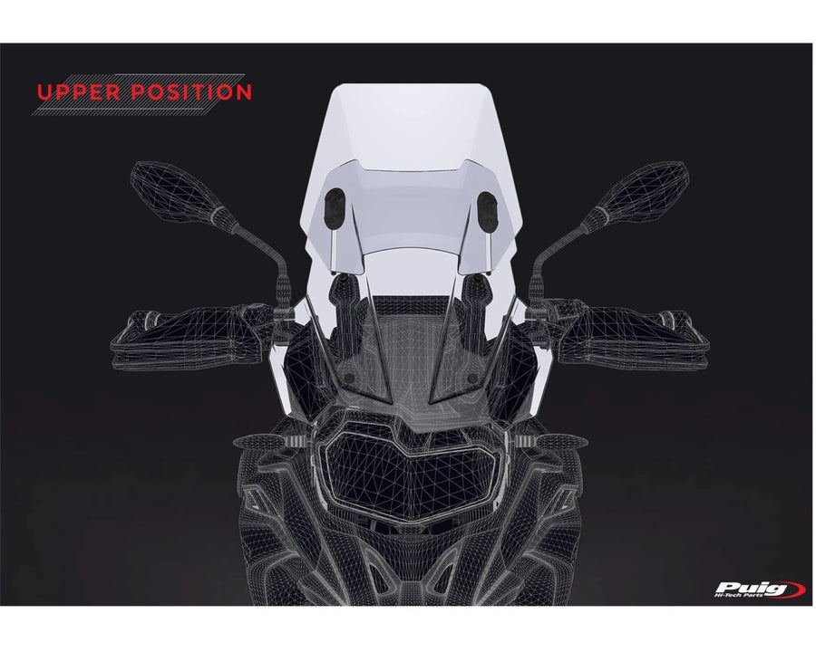 BMW F 800 GS [2025] – Justerbar skærm – Gennemsigtig