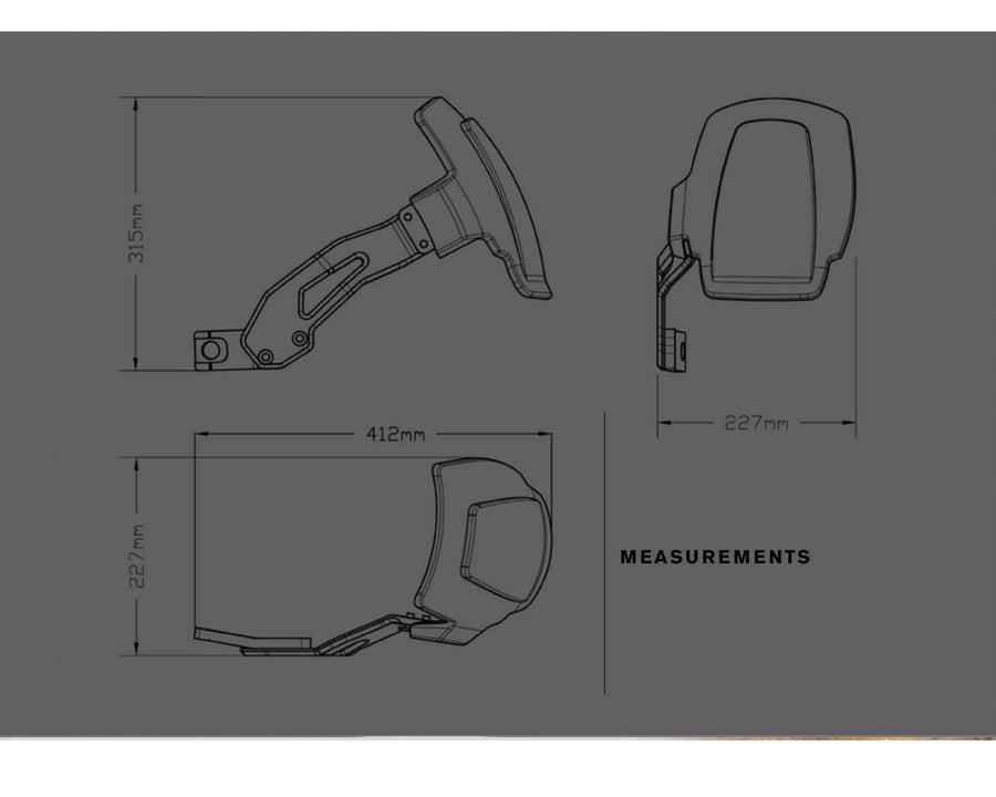 BMW F 750 GS [2024] – Enkelt svingarmsskærm – mat sort