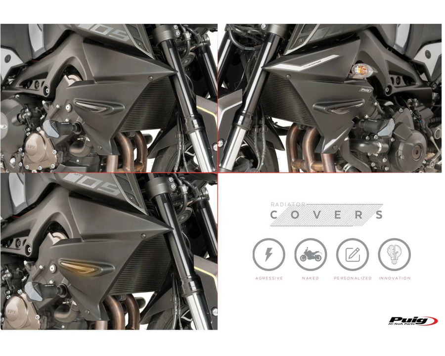 YAMAHA MT-09 SP [2020] – Kølerhætte – matsort