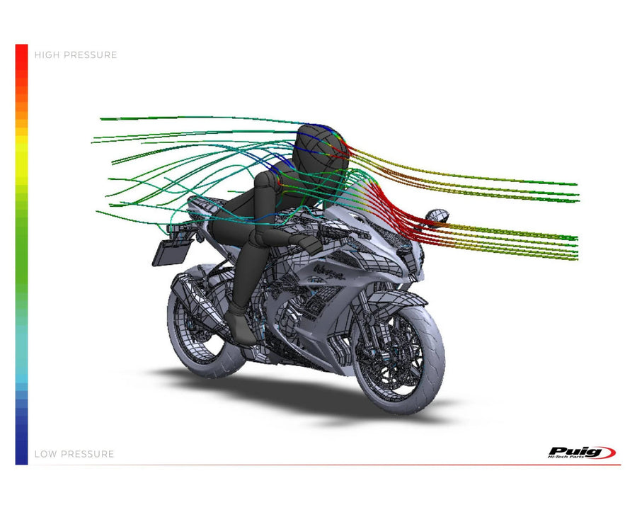 KAWASAKI ZX-10RR NINJA PERFORMANCE [2018] – R-Racer skærm – Gennemsigtig