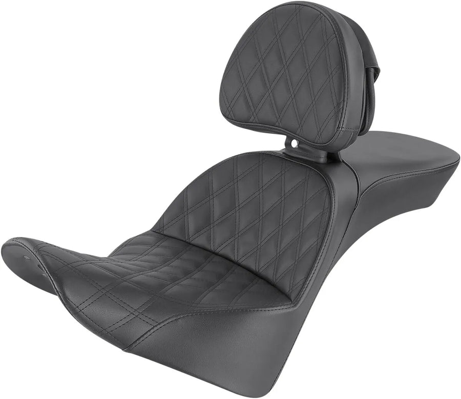 harley davidson flde [SADDLEMEN] – Explorer-sæde med diamantquiltning
