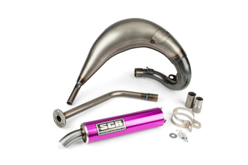 Rieju MRT SM 50 2T - Auspuff Handmade Cross 50-70 lila