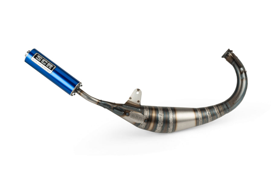 Derbi Senda R X-Race Trail '05 - '10 50 2T D50B0 - Auspuff Racing Line 70 80 Blau