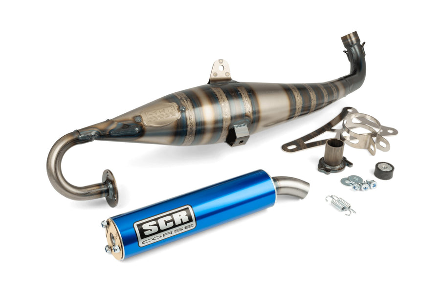 Aprilia SR Netscaper 50 2T LC - Auspuff Handmade 70 blau
