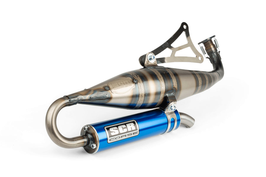 Aprilia SR Netscaper 50 2T LC - Auspuff Handmade 70 blau